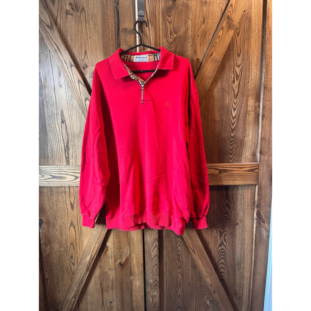 BURBERRY vintage men’s polo sweater XL